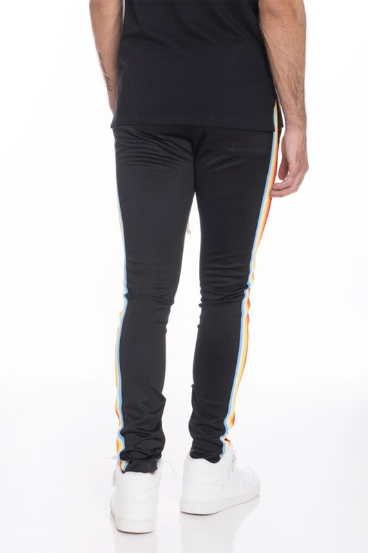 Stacey B's Rainbow Tape Track Pants