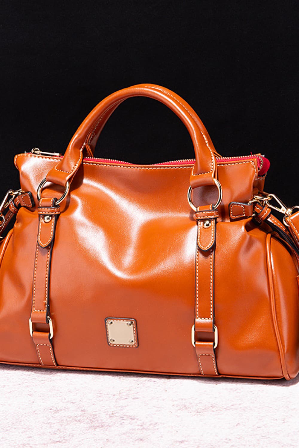 Stacey B's PU Leather Handbag with Tassels