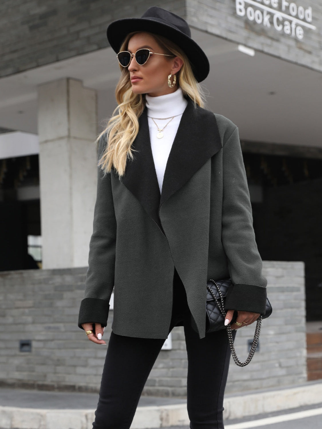 Stacey B's Open Front Long Sleeve Jacket