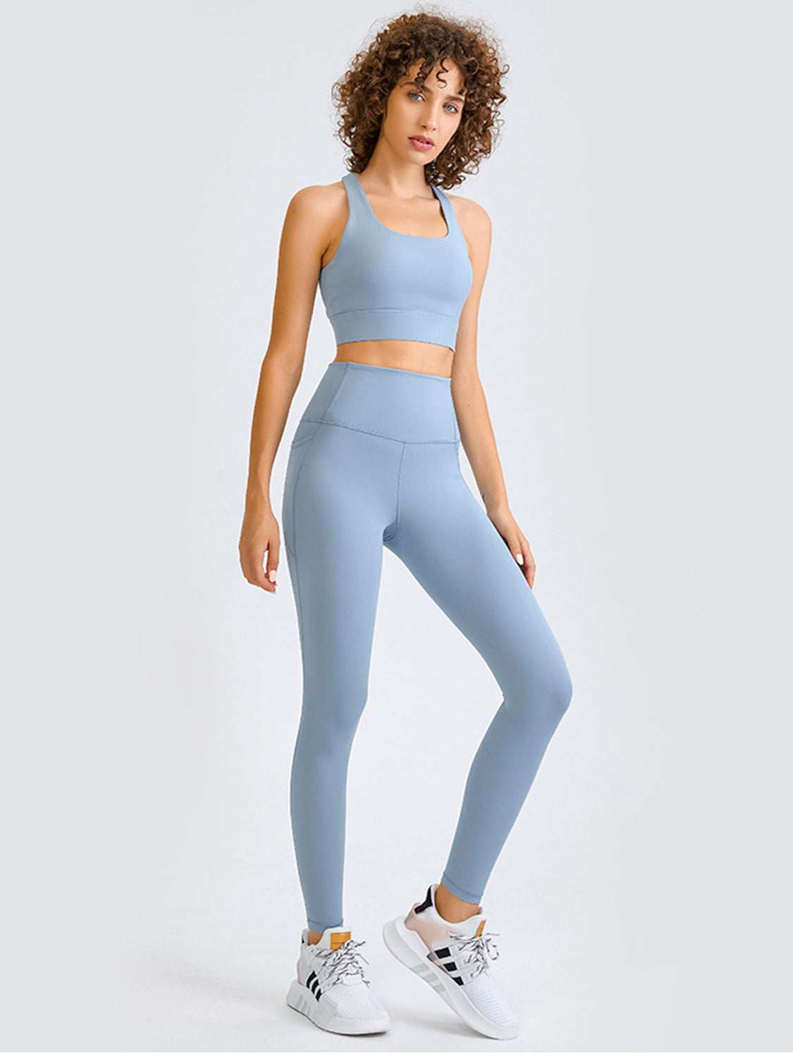 Stacey B's Double Take Square Neck Racerback Cropped Tank