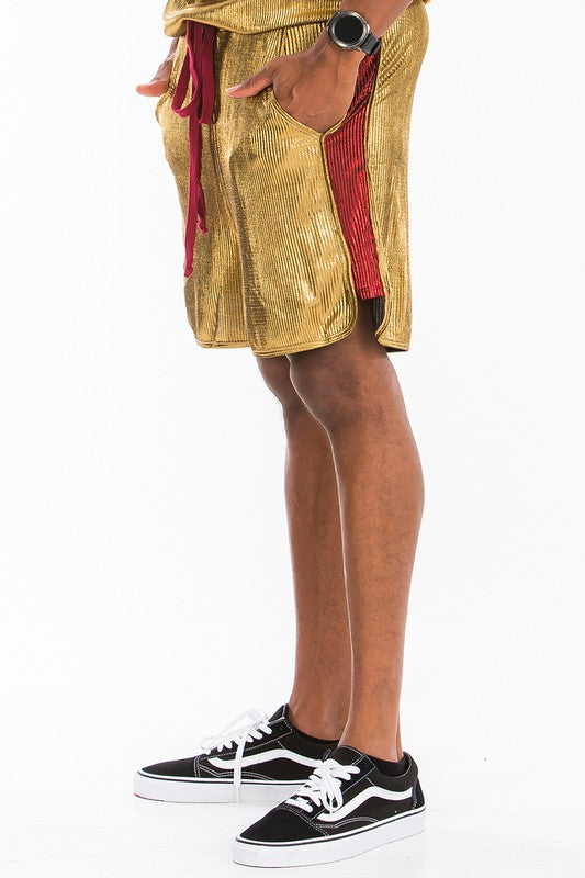 Stacey B's Metallic Flick Shorts