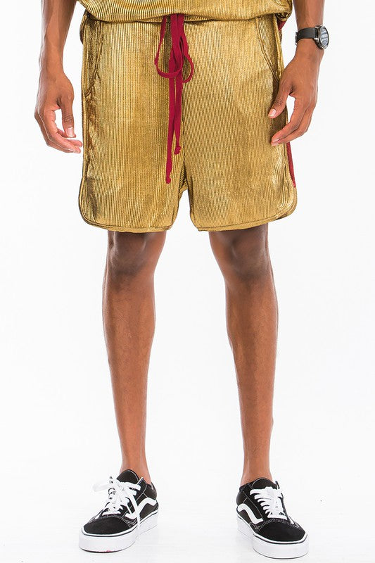 Stacey B's Metallic Flick Shorts