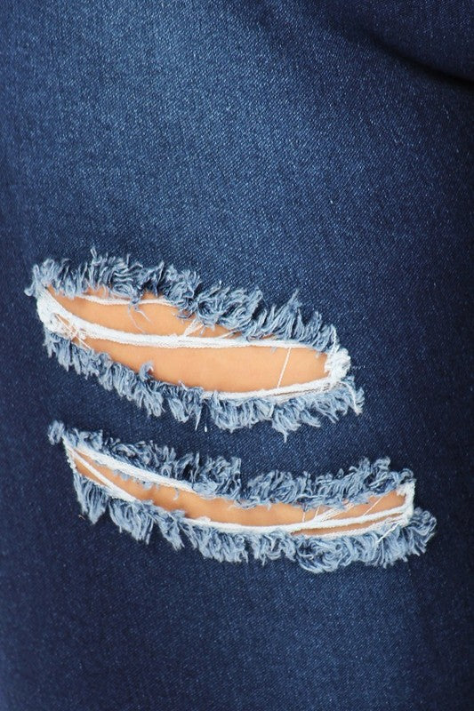 Stacey B's Plus Size Jeggings Bermuda Pants