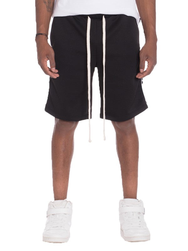 Stacey B's Mens Checkered Stripe Track Shorts