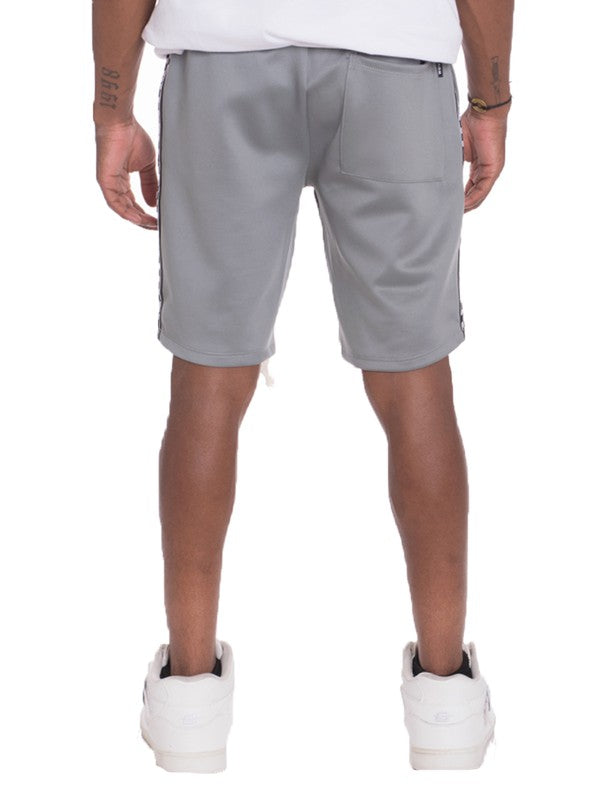 Stacey B's Mens Checkered Stripe Track Shorts