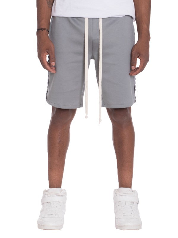 Stacey B's Mens Checkered Stripe Track Shorts