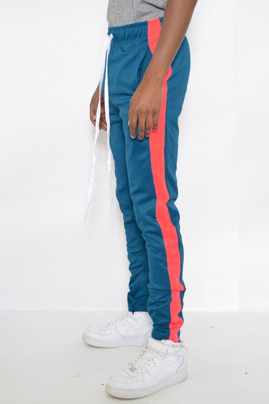 Stacey B's Slim Fit SINGLE STRIPE TRACK PANT