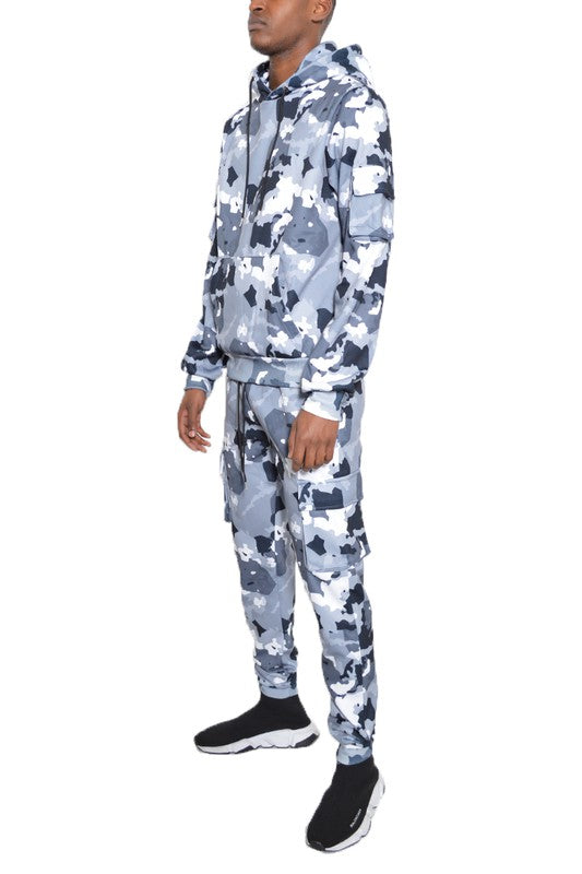 Stacey B's Full Camo Hoodie Cotton Sweat Set