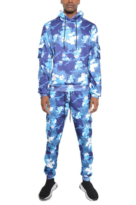 Stacey B's Full Camo Hoodie Cotton Sweat Set