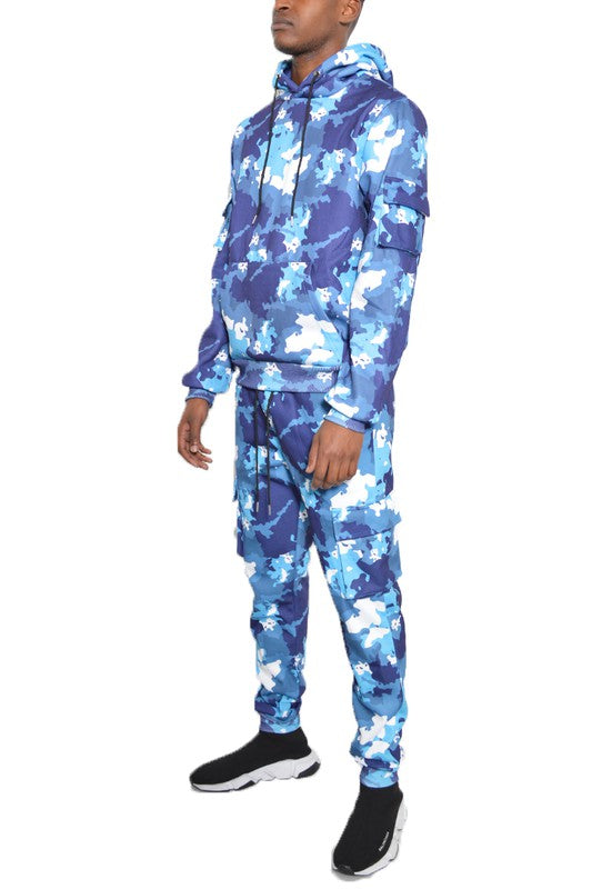 Stacey B's Full Camo Hoodie Cotton Sweat Set