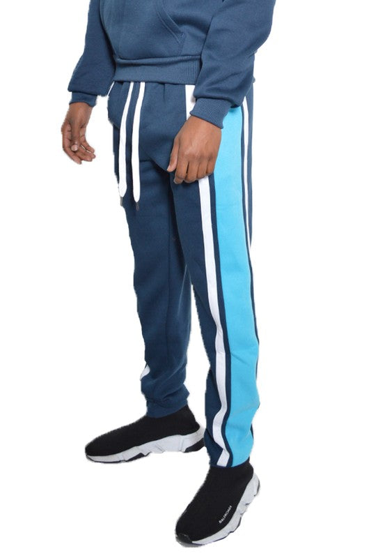 Stacey B's Solid With Three Stripe Pullover Hoodie