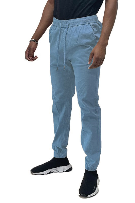 Stacey B's Mens Solid Stretch Cargo Jogger