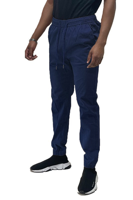 Stacey B's Mens Solid Stretch Cargo Jogger