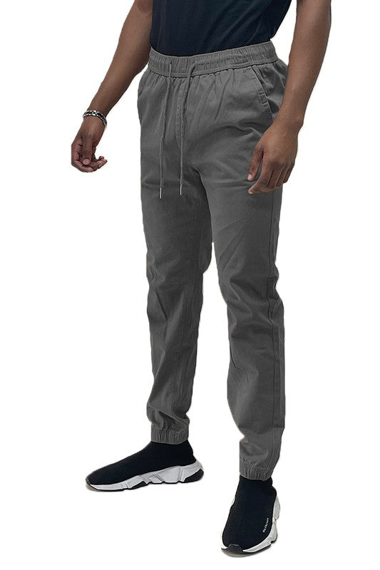 Stacey B's Mens Solid Stretch Cargo Jogger