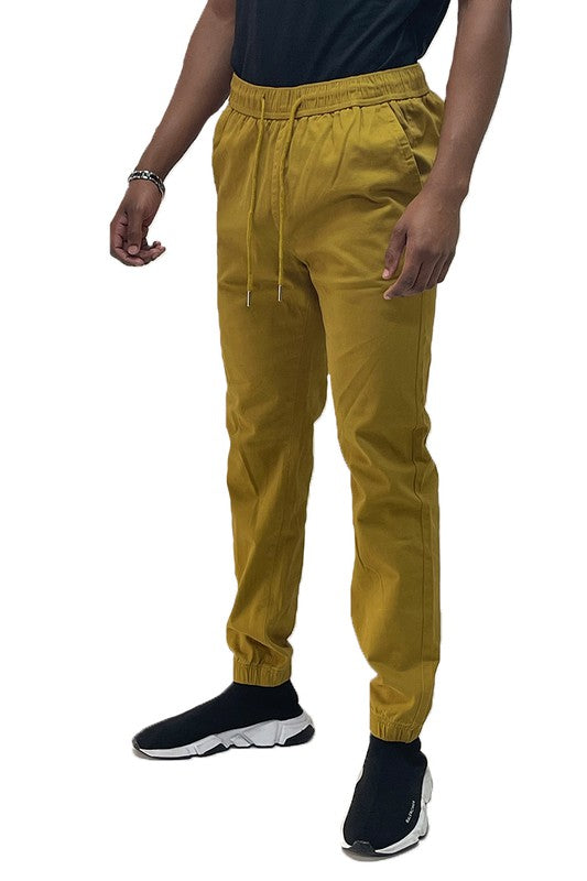 Stacey B's Mens Solid Stretch Cargo Jogger