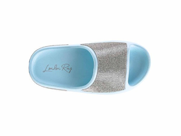 Stacey B's Dumba Diamante Pool Sliders