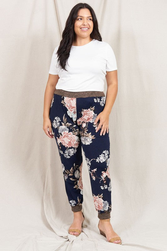 Stacey B's Rose Print Jogger