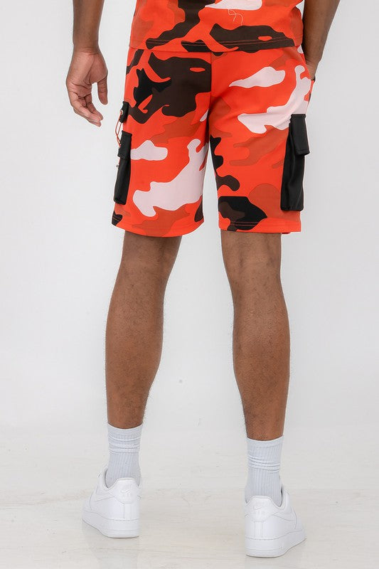 Stacey B's Mens Full Camo Sweat Shorts