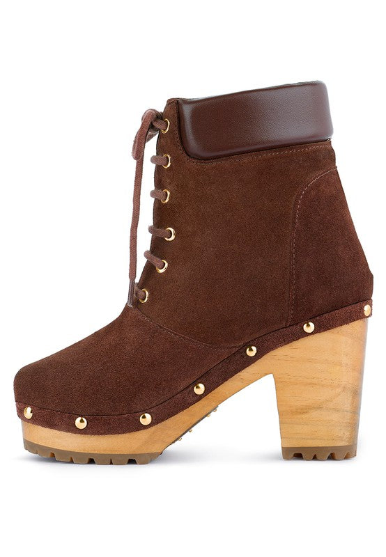 Stacey B's Masya Handcrafted Collared Suede Boot