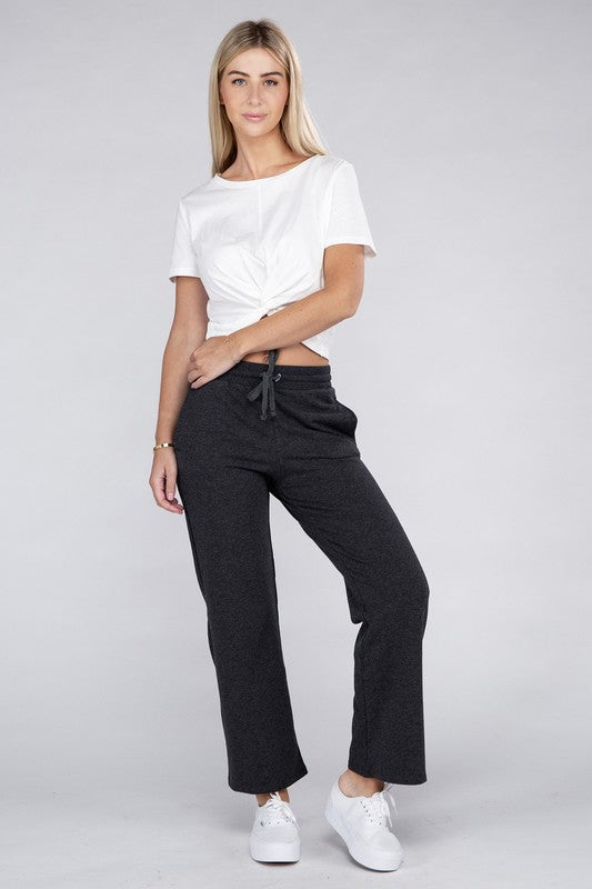 Stacey B's Lounge Wide Pants with Drawstrings