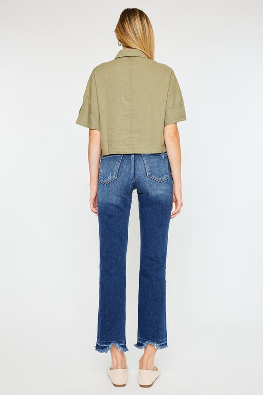 Stacey B's High Rise Slim Straight Jeans