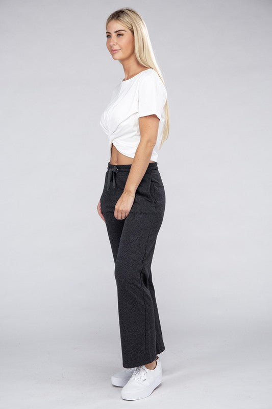 Stacey B's Lounge Wide Pants with Drawstrings