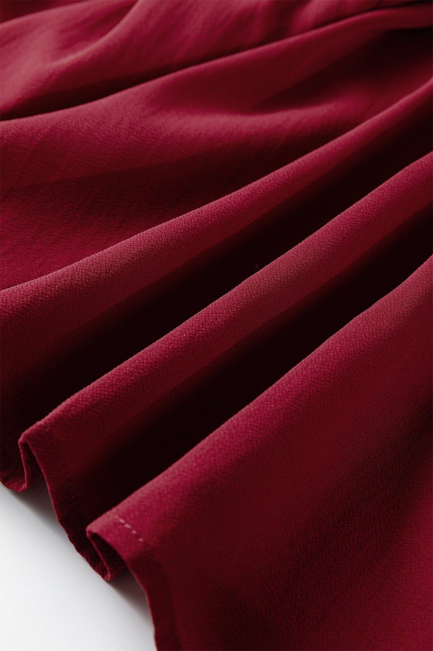 Stacey B's Fiery Red Black Frill Tiered Drawstring Waist Maxi Skirt