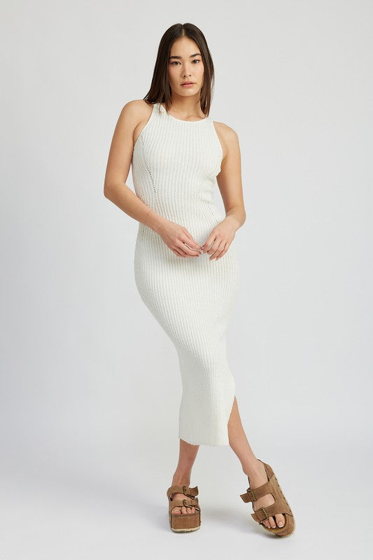 Stacey B's High Slit Tank Midi Dress
