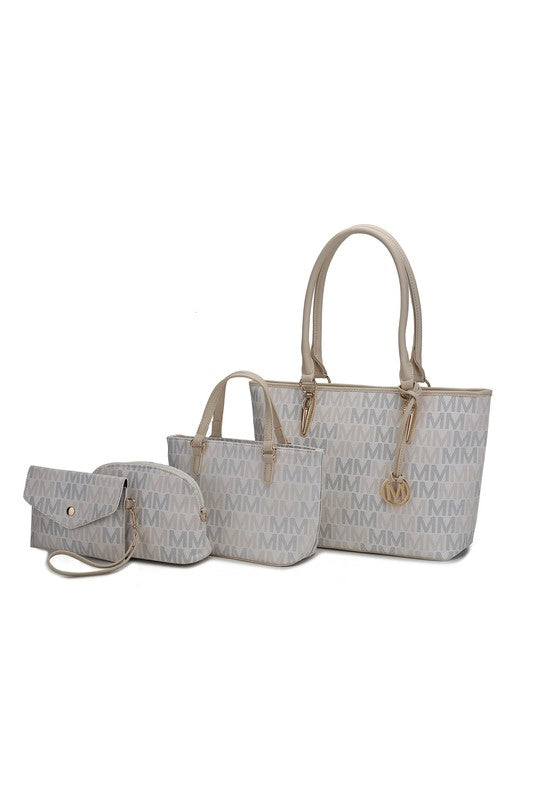 Stacey B's MKF Alexy M Signature Tote Bag 4 PCS Set by Mia K