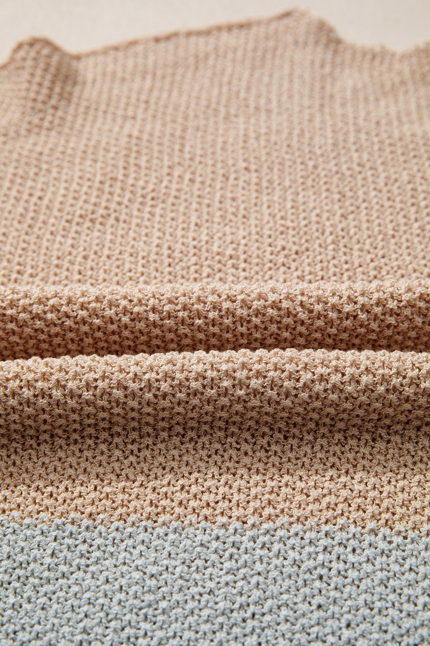 Stacey B's Black Color Block Knit V Neck Loose Sweater