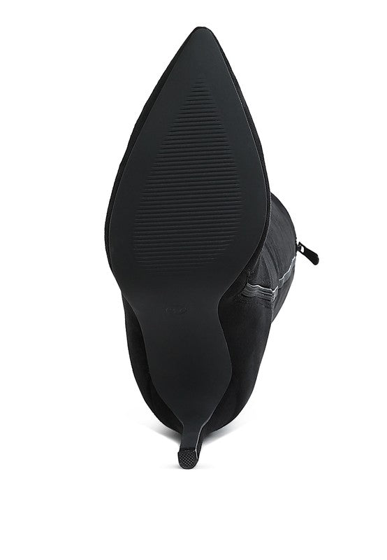 Stacey B's Becks Rhinestone Patterned Calf Boots