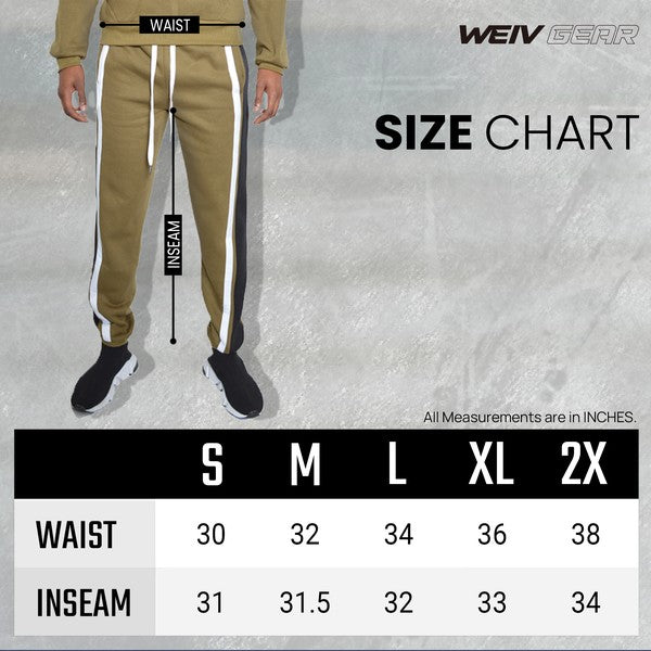 Stacey B's 3 Stripe Color Block Sweat Pants