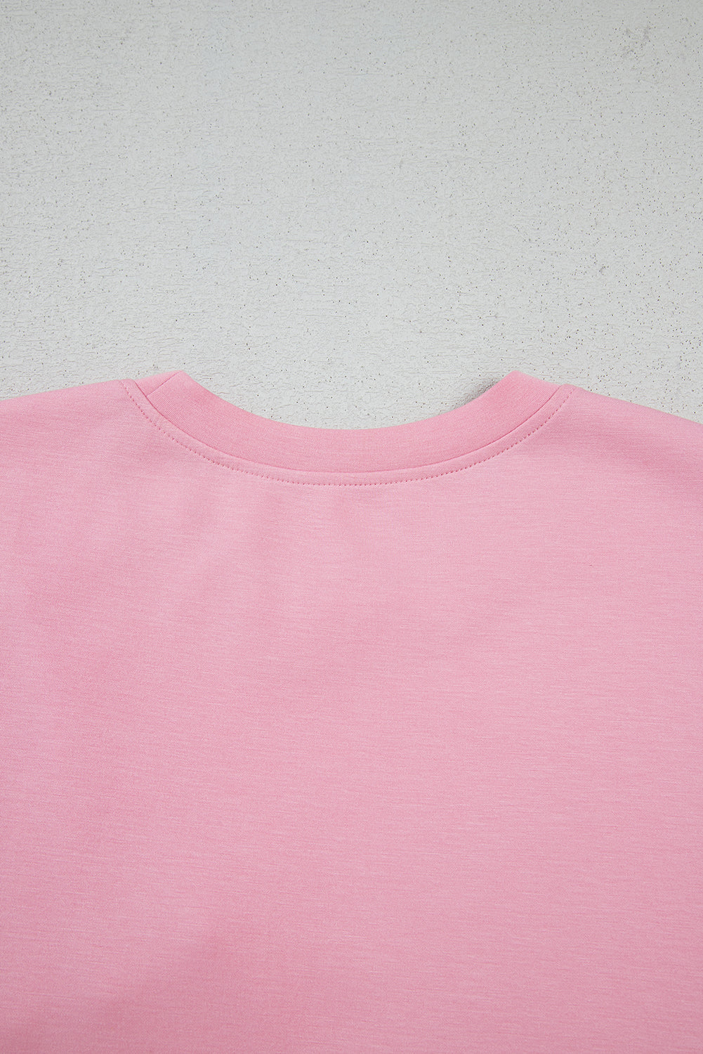 Stacey B's Pink Bow Applique Half Sleeve T-shirt