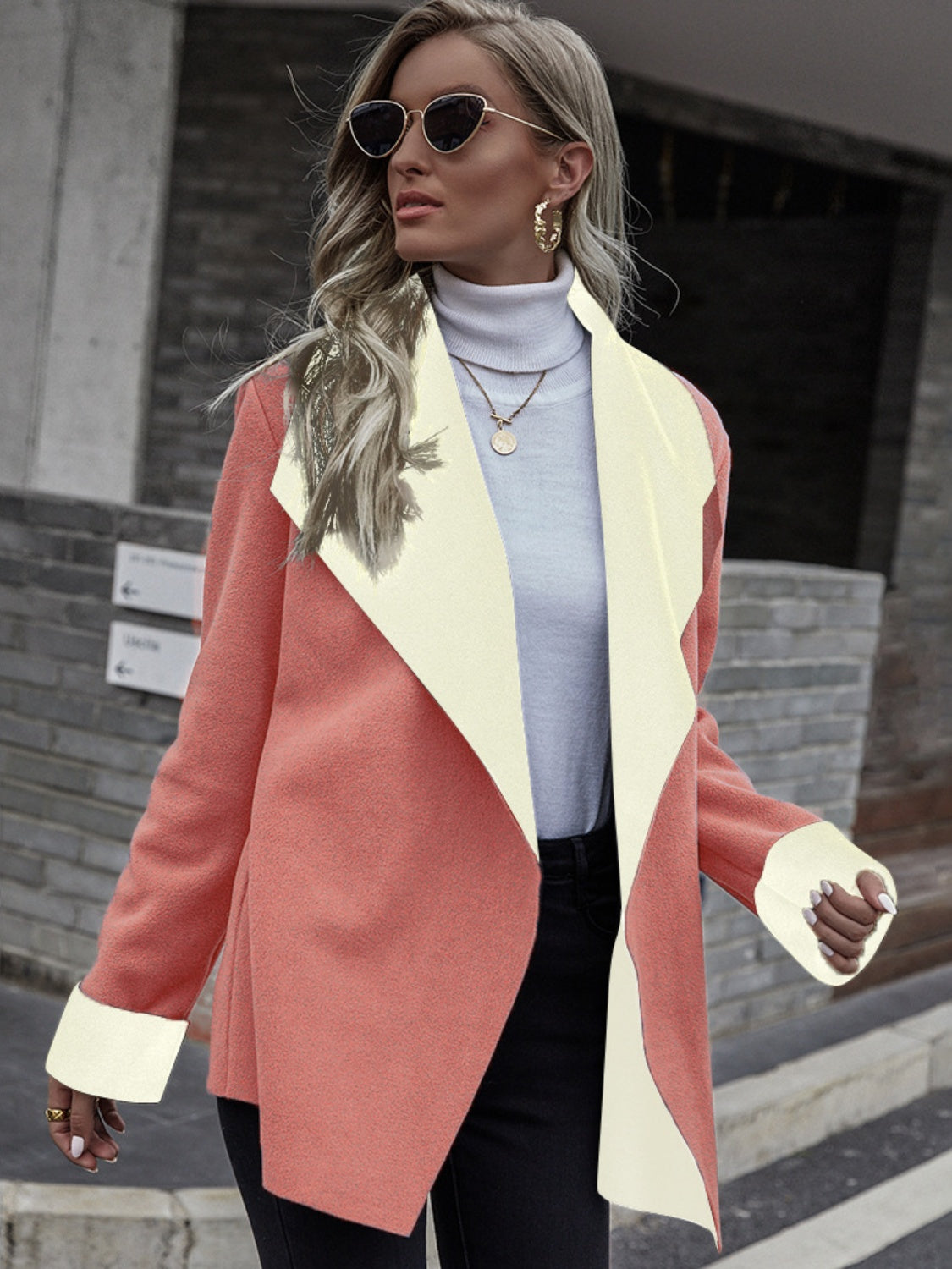 Stacey B's Open Front Long Sleeve Jacket