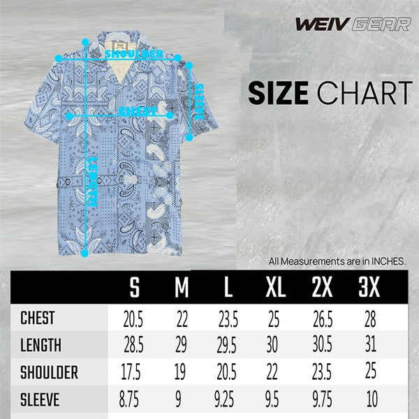 Stacey B's Mens Collared Print Button Down