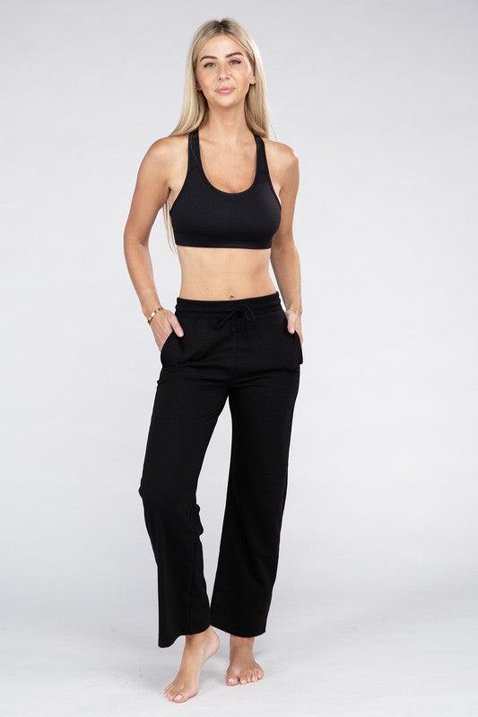 Stacey B's Lounge Wide Pants with Drawstrings