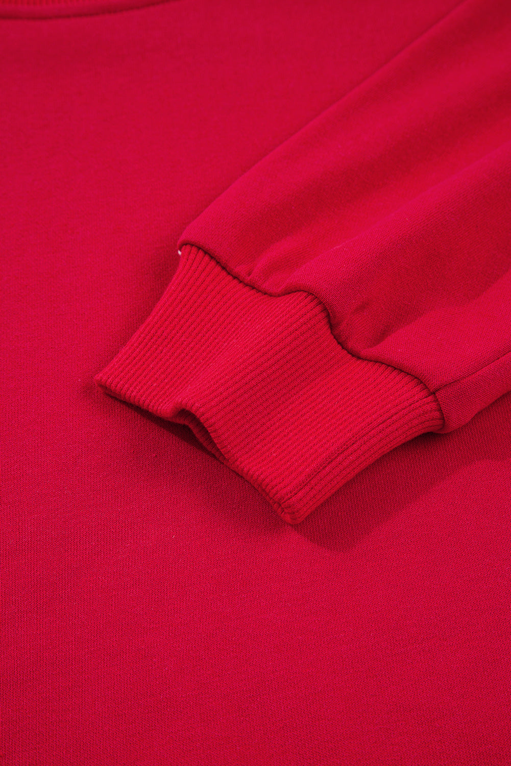 Stacey B's Fiery Red Varsity Striped Detail Cropped Pullover Wide Leg Pants 2pcs Outfit