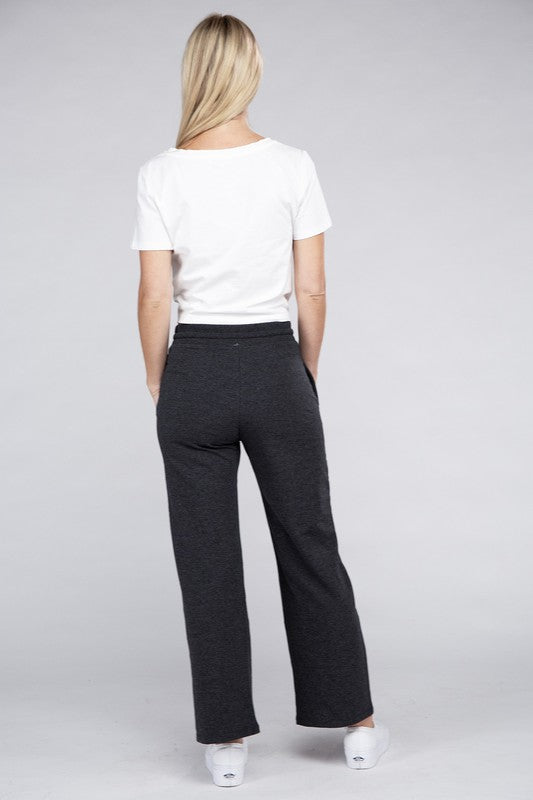 Stacey B's Lounge Wide Pants with Drawstrings