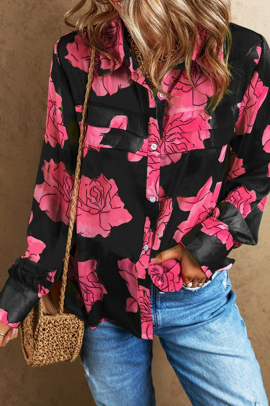 Stacey B's Rosy Long Sleeve Shirt
