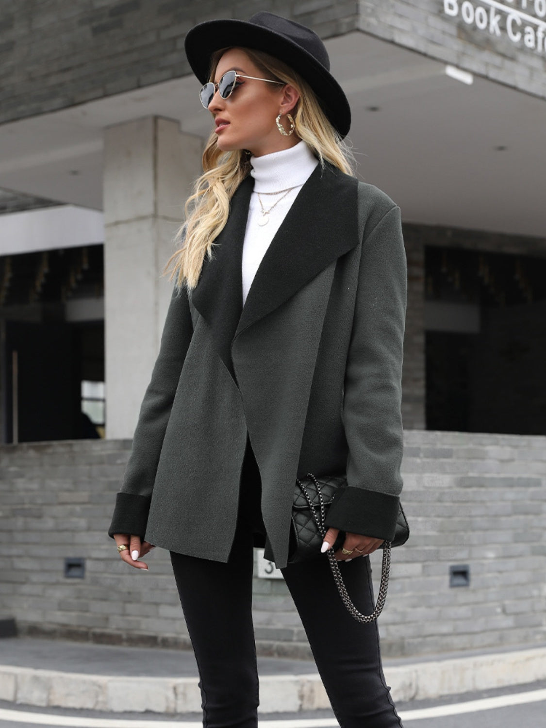 Stacey B's Open Front Long Sleeve Jacket