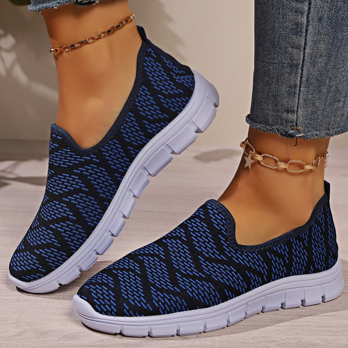 Stacey B's Round Toe Flat Slip-Ons