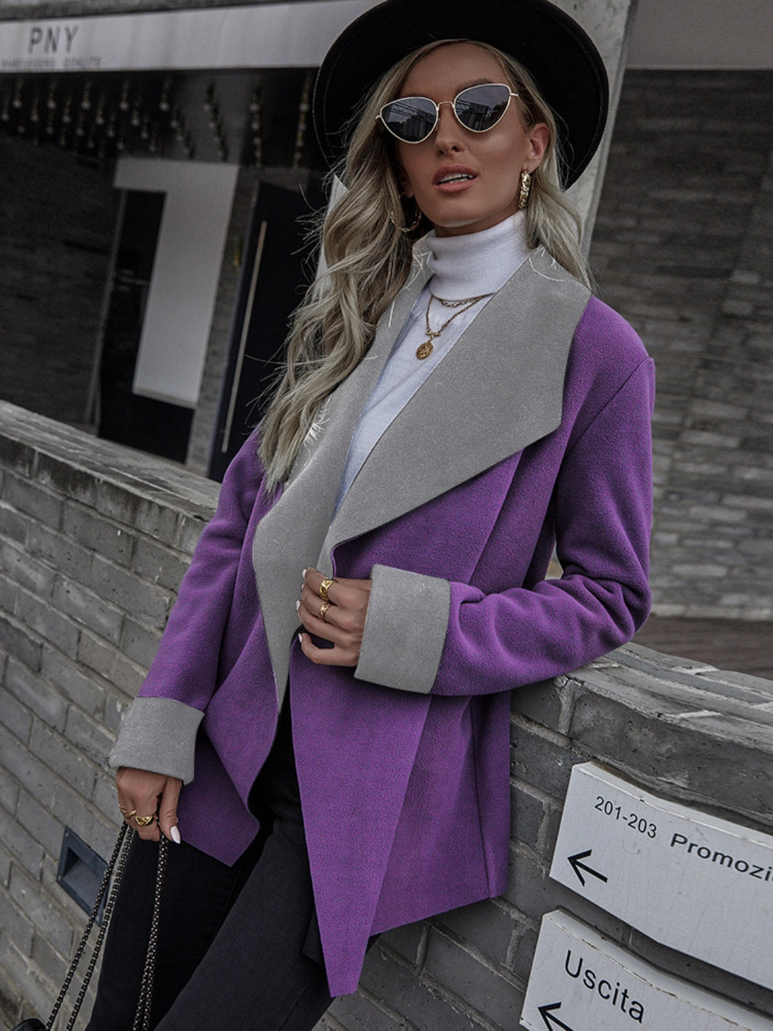 Stacey B's Open Front Long Sleeve Jacket
