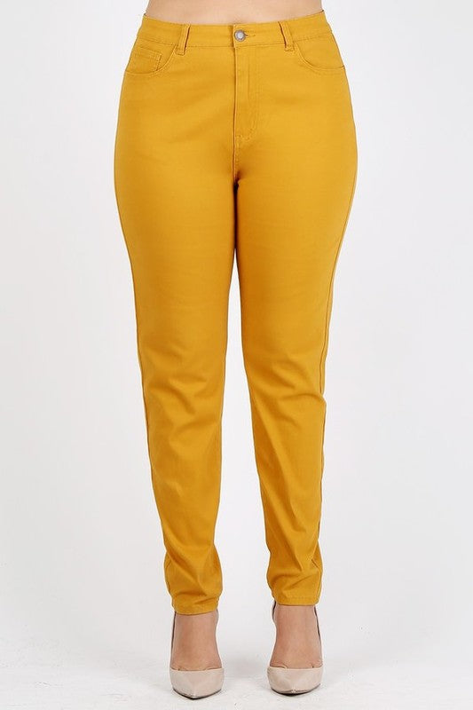 Stacey B's Plus Size High Waist Solid Stretch Jeans Pants