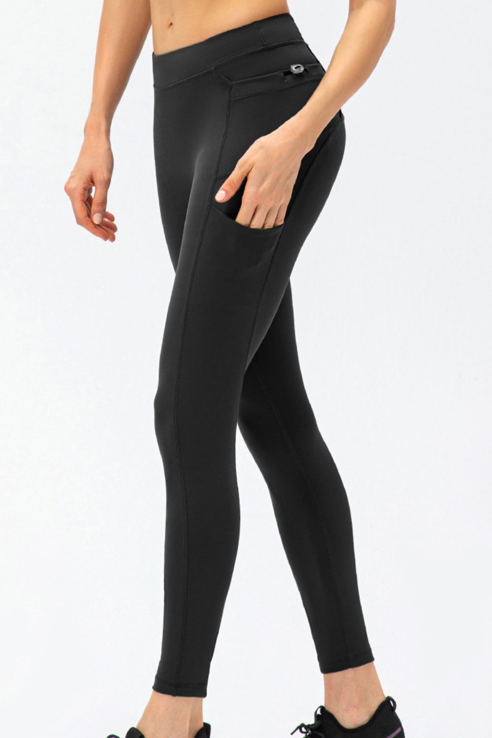 Stacey B's Full Size Slim Fit High Waist Long Sports Pants with Pockets