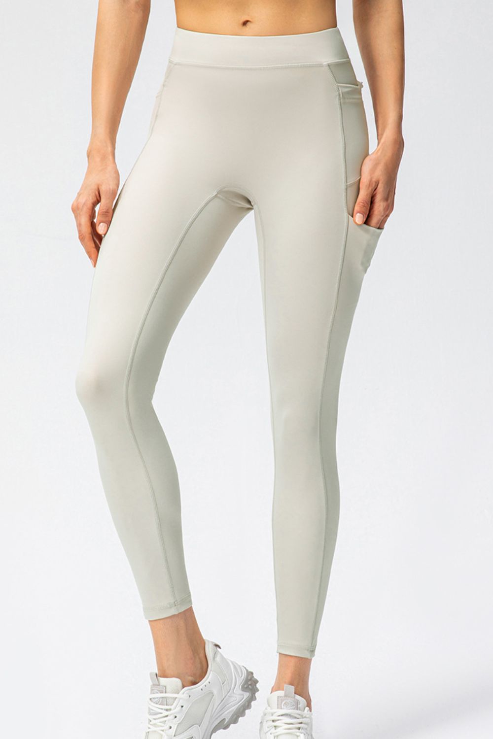 Stacey B's Full Size Slim Fit High Waist Long Sports Pants with Pockets
