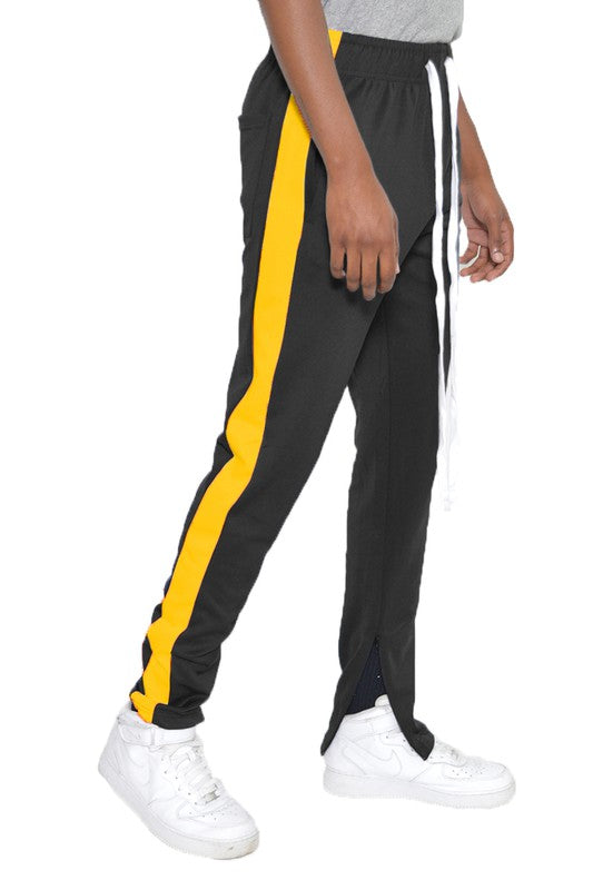 Stacey B's Single Stripe Ankles Zipper Track Pants