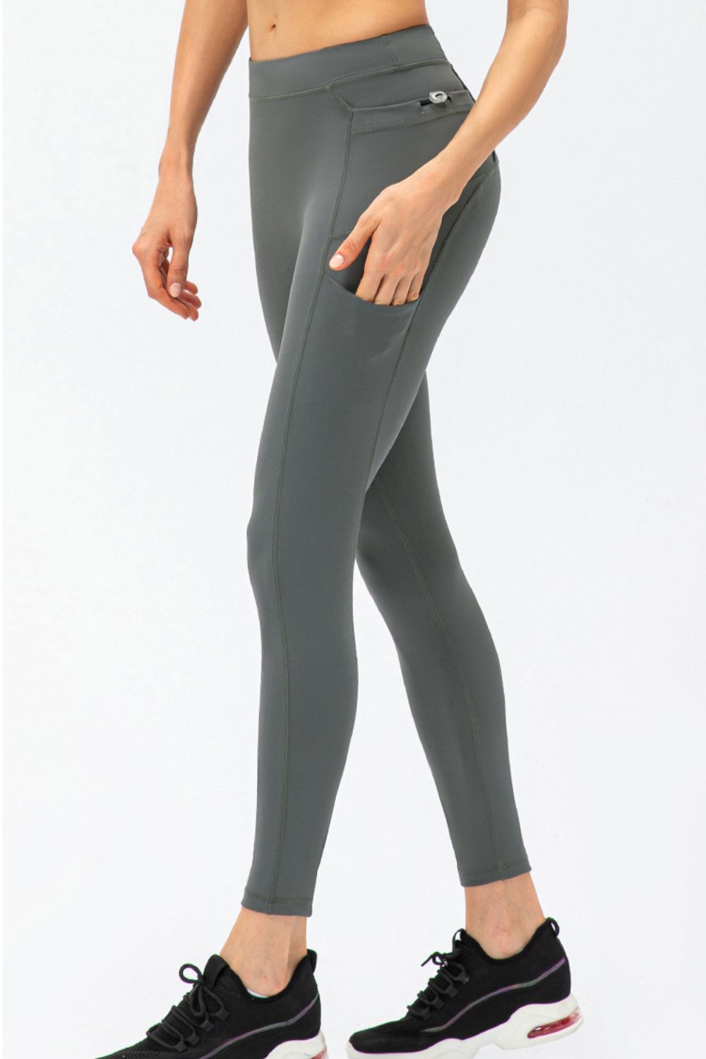 Stacey B's Full Size Slim Fit High Waist Long Sports Pants with Pockets