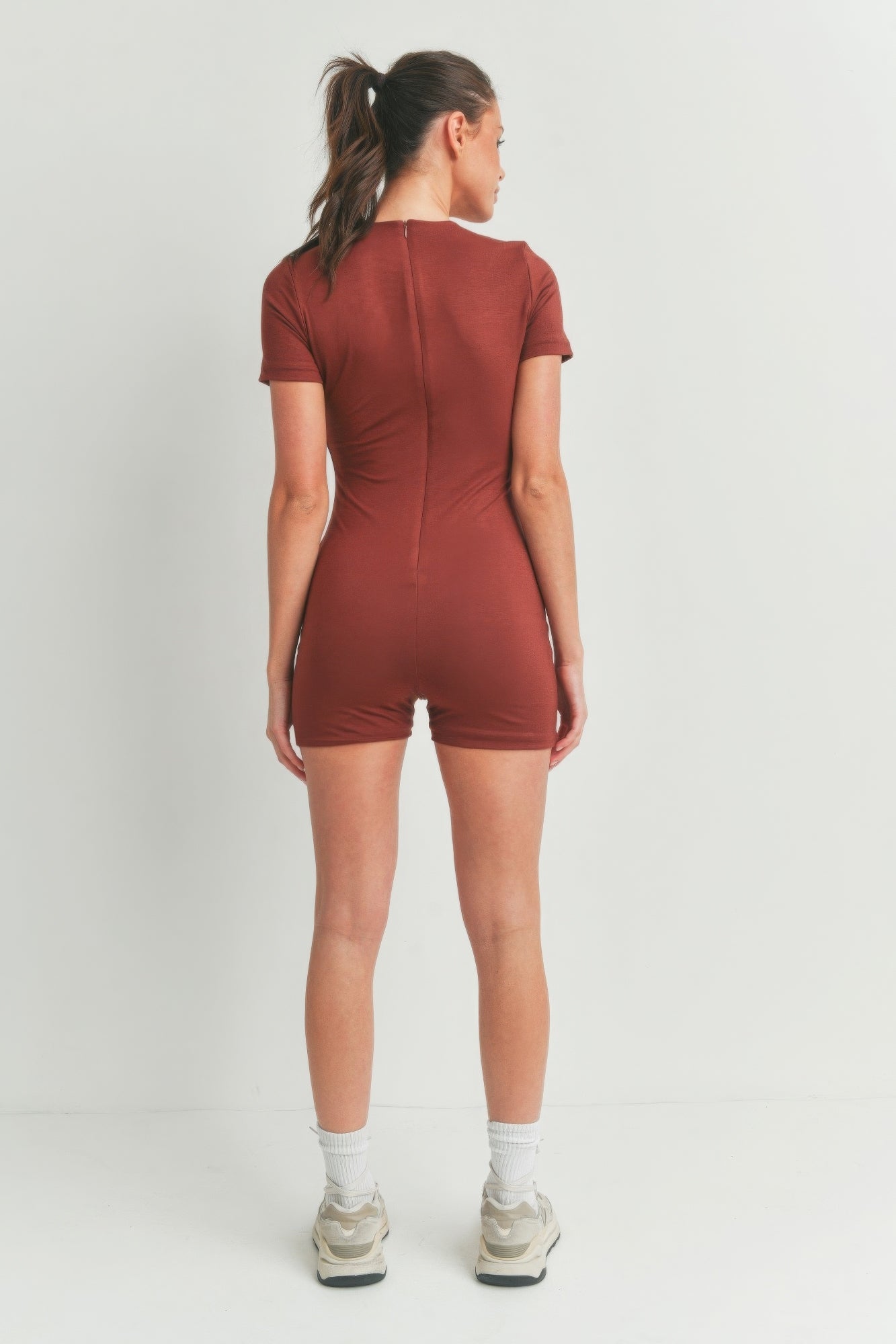 Stacey B's Solid Color Bodycon Jumpsuit
