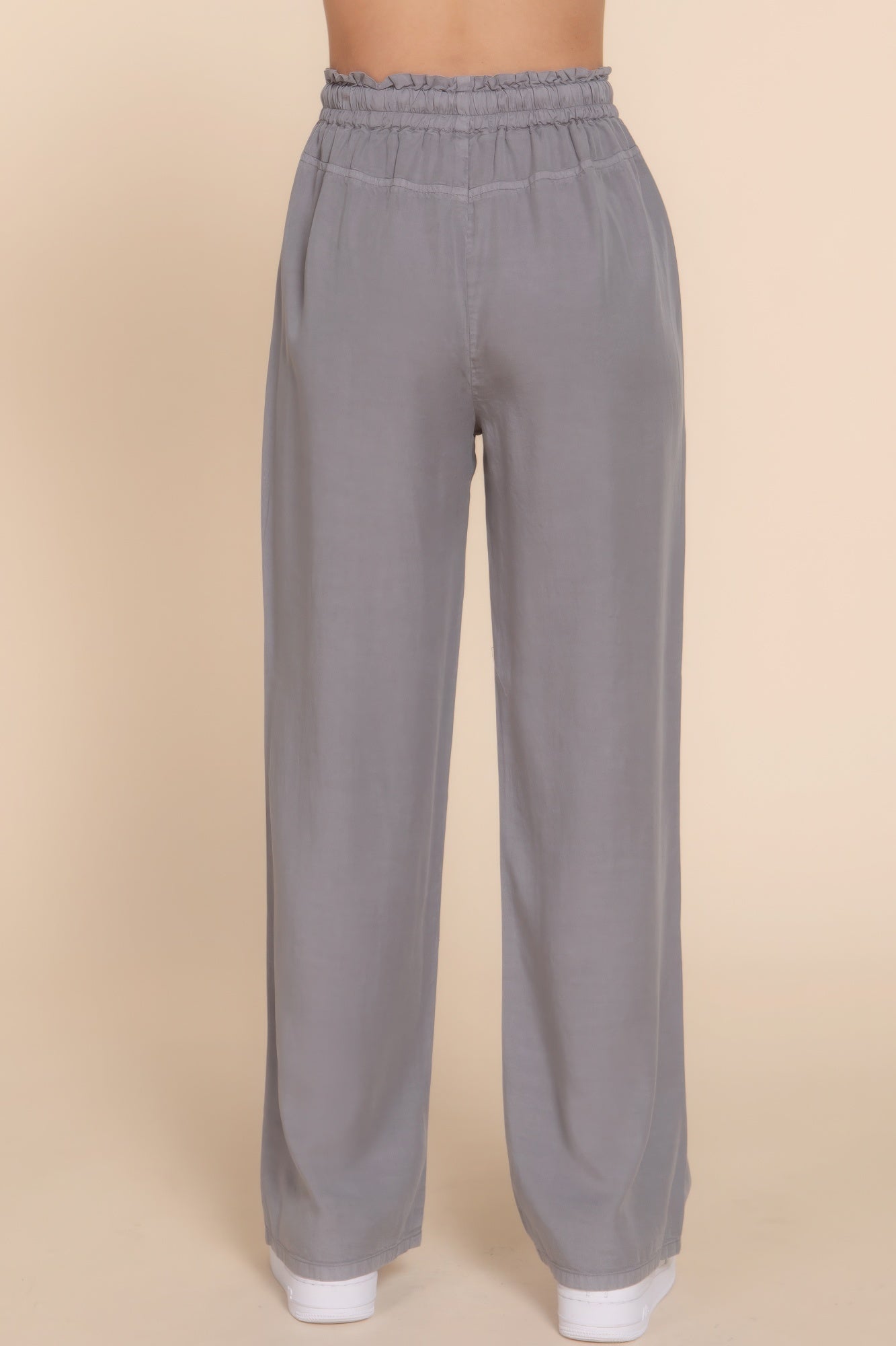 Stacey B's Elastic Waist Tencel Long Pants