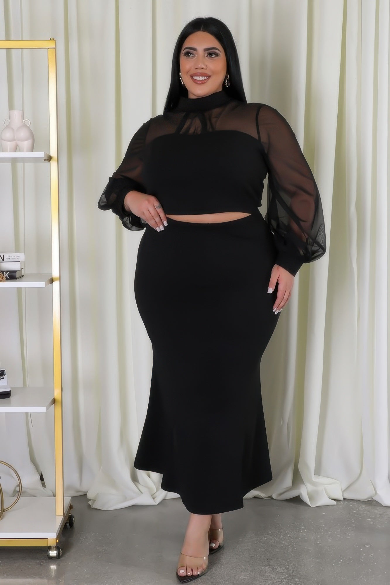 Stacey B's Stretch Skirt Set